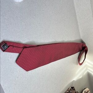Classic Red Geometric Men's Tie